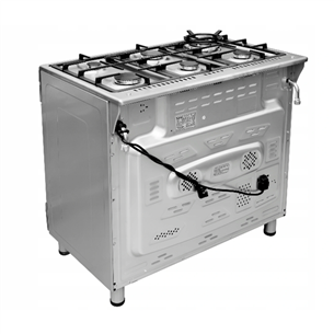 Ravanson, 107 L, inox - Freestanding Gas Cooker with Electric Oven