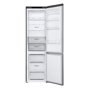 LG, NatureFRESH, internal display, 384 L, height 203, silver - Refrigerator