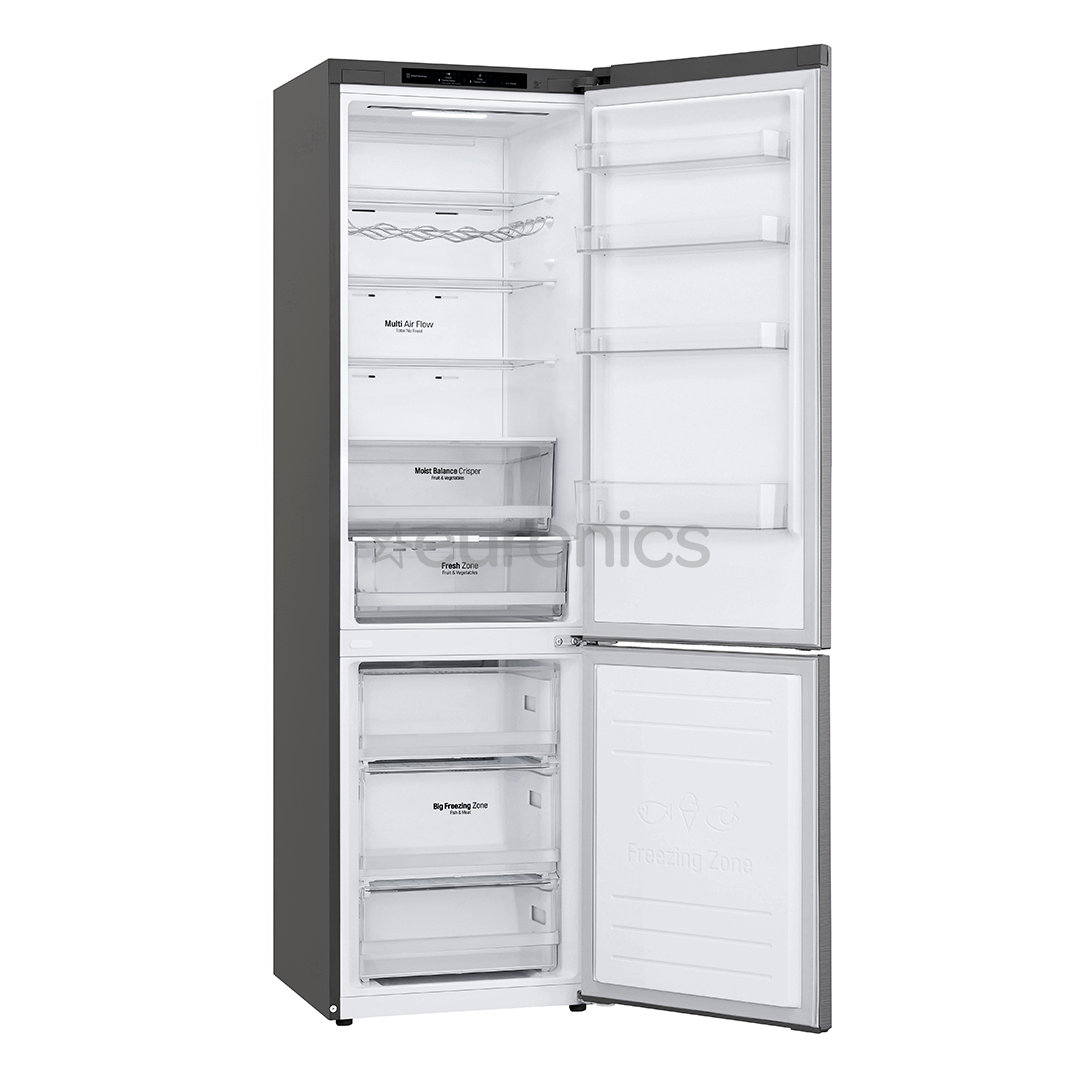 LG, NatureFRESH, internal display, 384 L, height 203, silver - Refrigerator