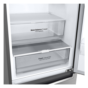 LG, NatureFRESH, internal display, 384 L, height 203, silver - Refrigerator