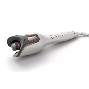 Philips with SenseIQ, 170-210 °C, white/grey - Auto curler BHB886/00