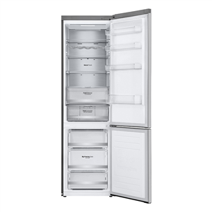 LG, NatureFRESH, external display, 384 L, height 203 cm, silver - Refrigerator