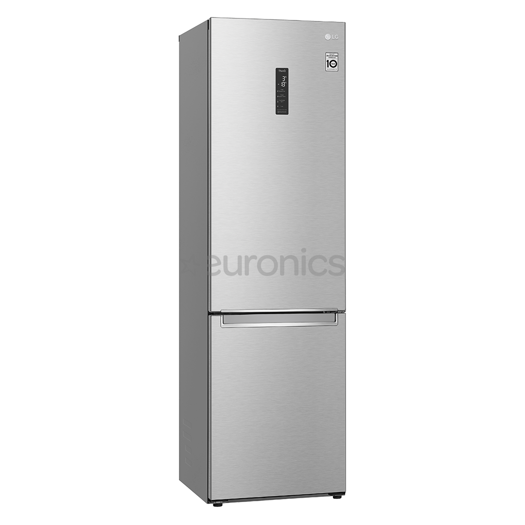LG, NatureFRESH, external display, 384 L, height 203 cm, silver - Refrigerator