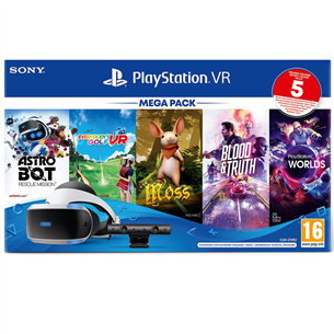 Очки виртуальной реальности PlayStation VR Version 2 Mega Pack, Sony / стартовый пакет