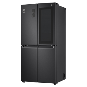 LG, InstaView, 530 L, height 179 cm, black - SBS Refrigerator