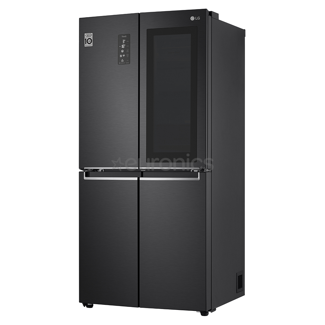LG, InstaView, 530 L, kõrgus 179 cm, must - SBS-külmik