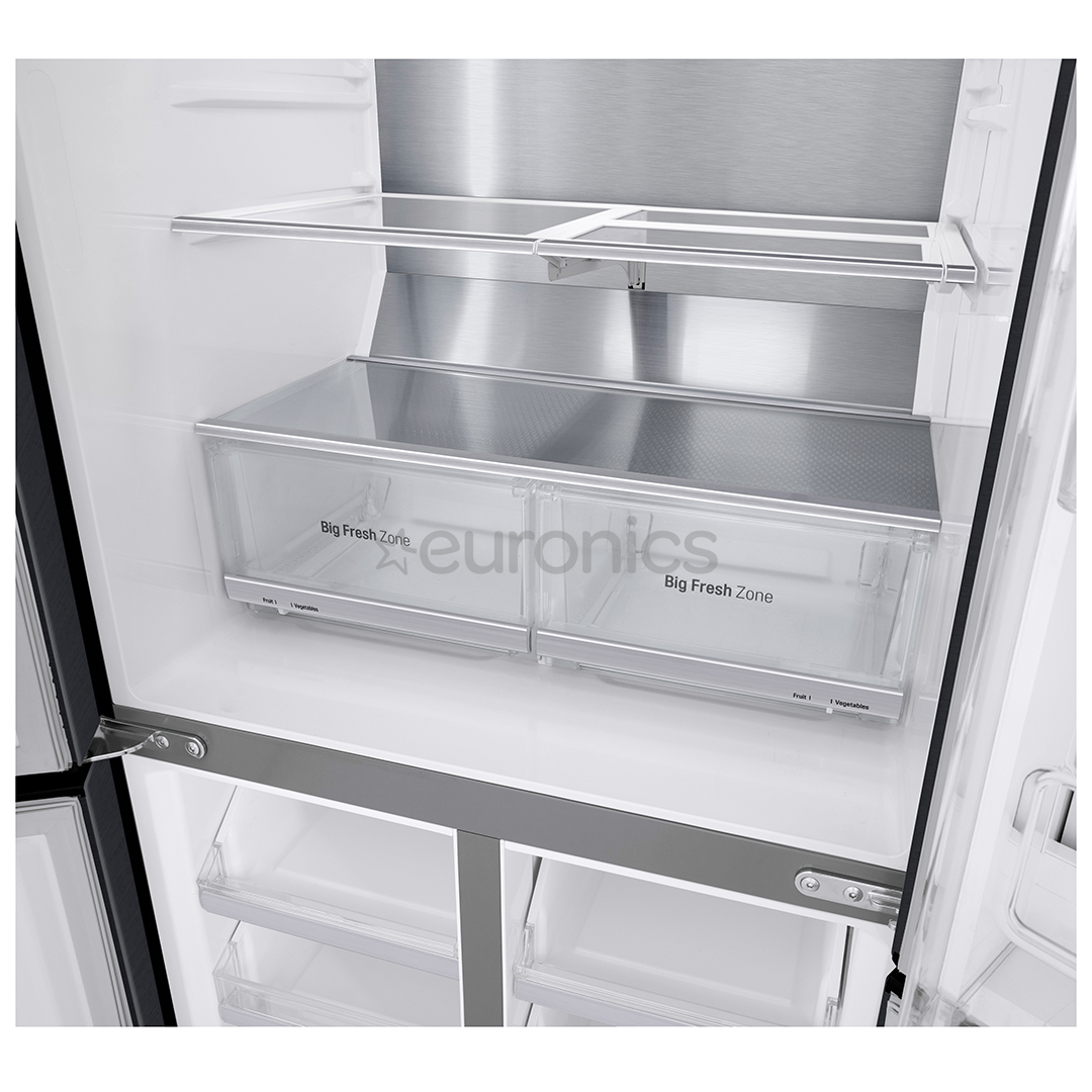 LG, InstaView, 530 L, kõrgus 179 cm, must - SBS-külmik