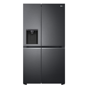 LG, vee- ja jääautomaat, 635 L, kõrgus 179 cm, must - SBS-külmik GSLV71MCLE.AMCQEUR