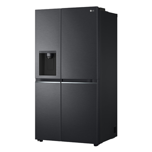 LG, vee- ja jääautomaat, 635 L, kõrgus 179 cm, must - SBS-külmik