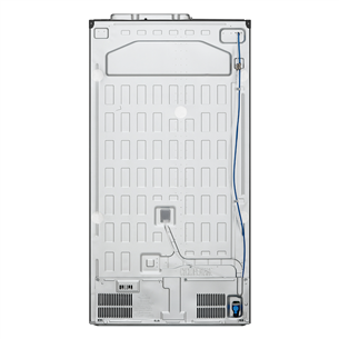 LG, vee- ja jääautomaat, 635 L, kõrgus 179 cm, must - SBS-külmik