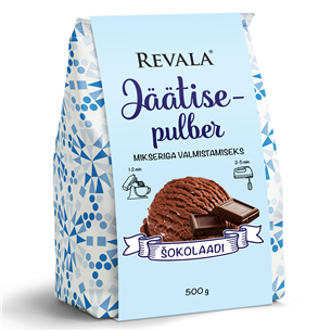 Revala, шоколад, 500 г - Сухая смесь для приготовления мороженого миксером
