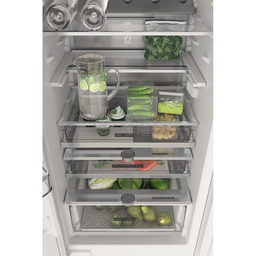 Whirlpool, holiday mode, 280 L, height 194 cm - Built-in Refrigerator