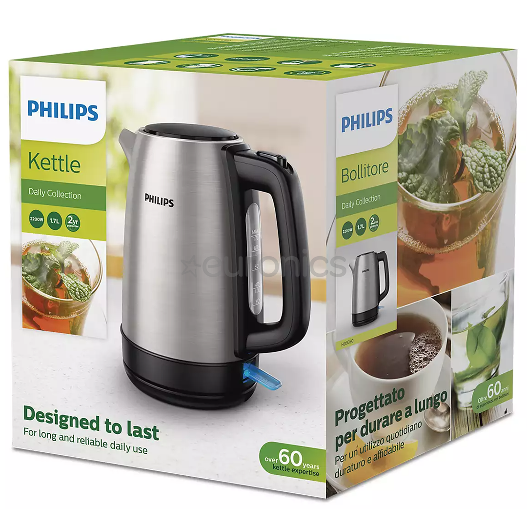 Philips Daily Collection, 1,7 л, нерж. сталь - Чайник
