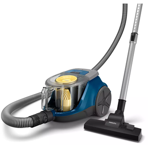 Philips 2000 Series, 850 W, bagless, grey/blue/yellow - Vacuum cleaner