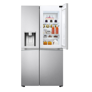 LG, vee- ja jääautomaat veevõrguga, 635 L, kõrgus 179 cm, hõbedane - SBS-külmik