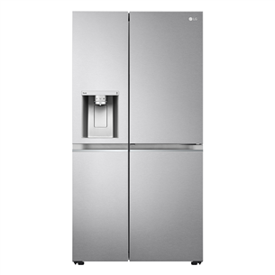 LG, vee- ja jääautomaat veepaagiga, 635 L, kõrgus 179 cm, hõbedane - SBS-külmik GSJV91BSAE.ABSQEUR