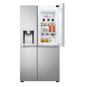 LG, water & ice dispenser, 635 L, height 179 cm, silver - SBS Refrigerator