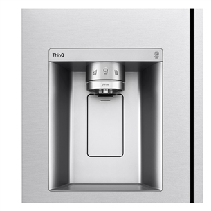 LG, water & ice dispenser, 635 L, height 179 cm, silver - SBS Refrigerator