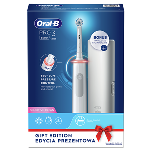 Braun Oral-B Pro 3, футляр, серый - Электрическая зубная щетка