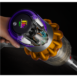 Dyson V15 Detect Absolute, желтый/серый - Беспроводной пылесос