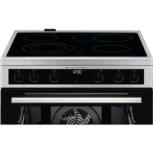 Electrolux SteamBake, 73 л, нерж. сталь - Отдельностоящая керамическая плита