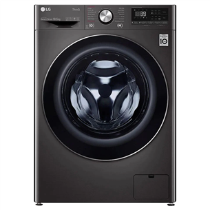 LG, 10,5 kg, sügavus 56 cm, 1400 p/min, tumehall - Eestlaetav pesumasin F4WV910P2