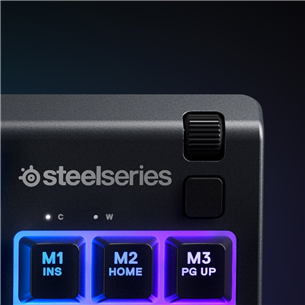 SteelSeries Apex 3 TKL, SWE, must - Klaviatuur