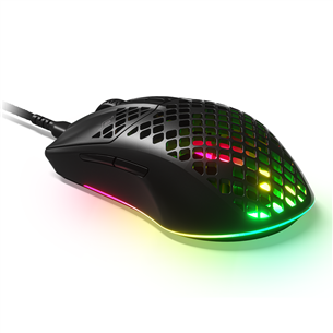 SteelSeries Aerox 3 (2022), must - Juhtmega optiline hiir