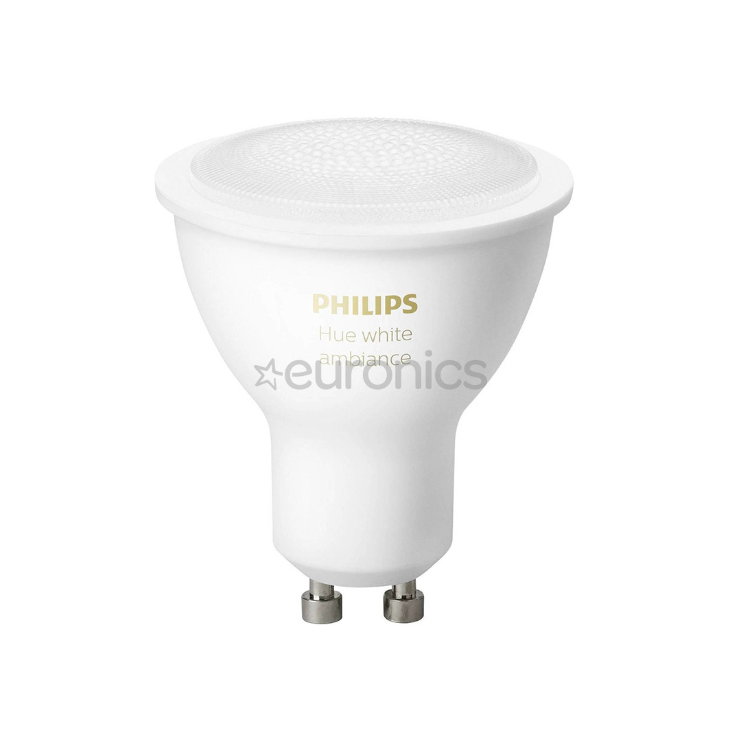 Philips Hue White Ambiance, GU10, valge - Nutivalgusti
