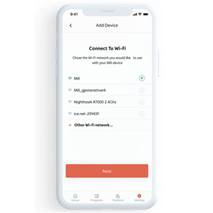 Mill, WiFi, 1200 Вт, белый - Электрический радиатор