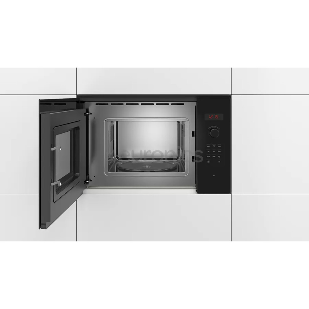 Bosch seeria 2, 20 L, 800 W, must - Integreeritav mikrolaineahi