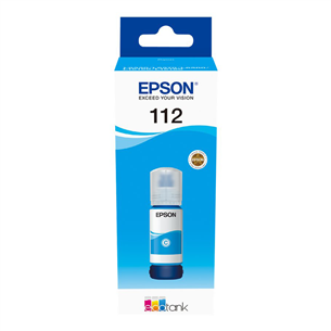 Чернила для принтера Epson 112 Ecotank Cyan (голубой) C13T06C24A