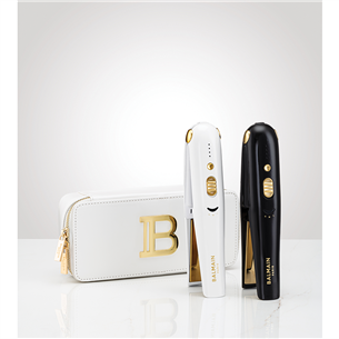 Balmain, up to 200 °C, black/gold - Cordless straightener