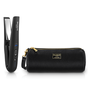 Balmain, 160-180-200 °C, black - Cordless straightener TLSTCUNI