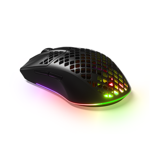 SteelSeries Aerox 3 (2022), must - Juhtmevaba optiline hiir