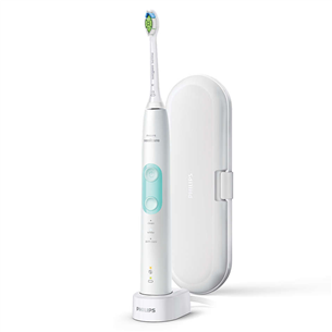 Philips Sonicare ProtectiveClean 5100, футляр, белый/зеленый - Электрическая зубная щетка HX6857/28