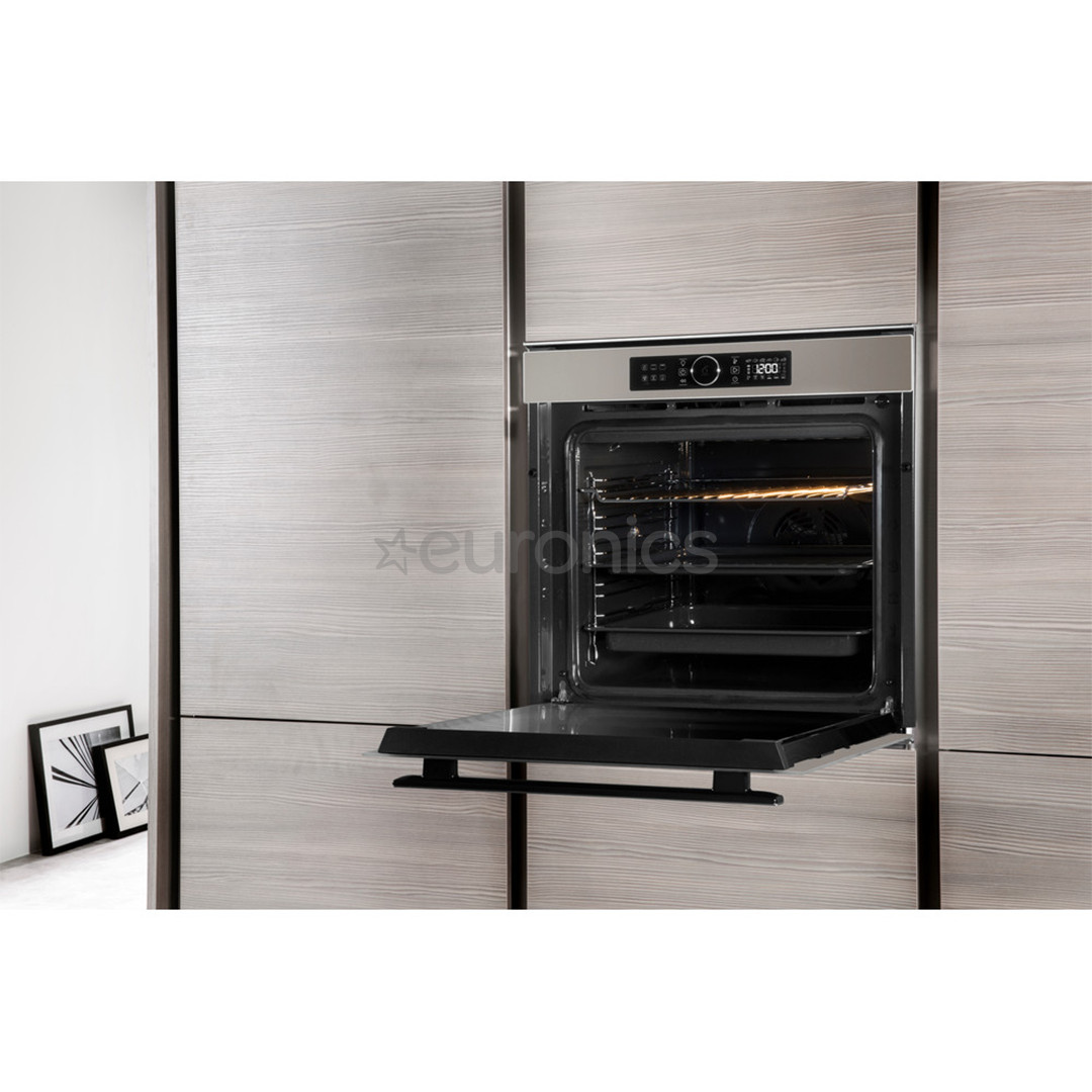 Whirlpool, 73 л, серебристый - Интегрируемый духовой шкаф