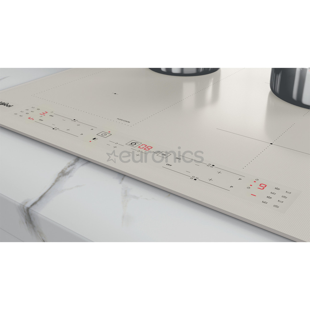 Whirlpool, width 59 cm, frameless, beige - Built-in Induction Hob