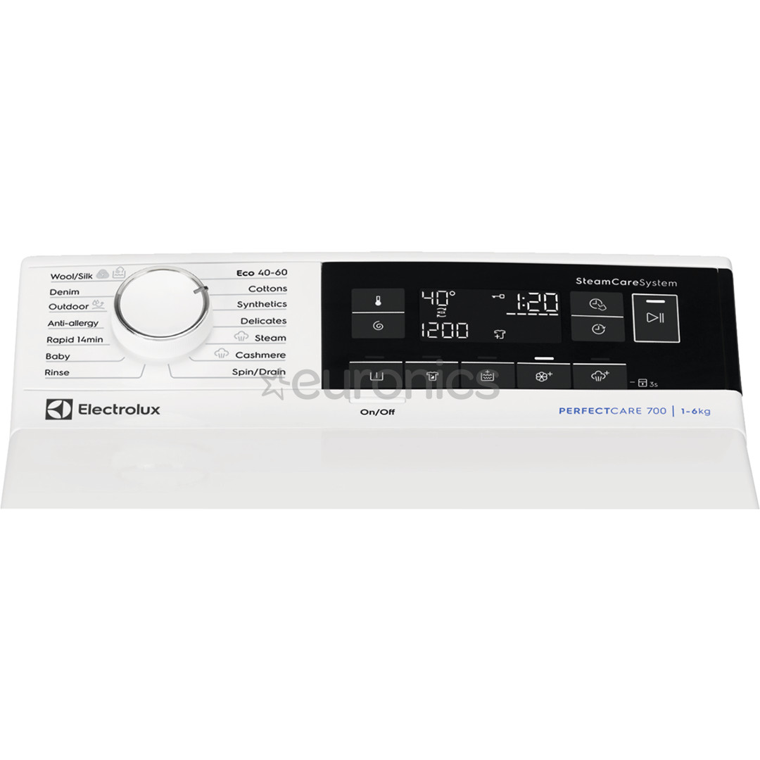 Electrolux, 6 kg, sügavus 60 cm, 1300 p/min - Pealtlaetav pesumasin