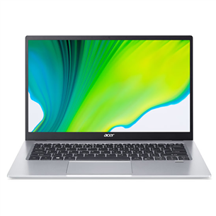 Acer Swift 1, 14", FHD, Pentium, 8 ГБ, 256 ГБ, серебристый - Ноутбук NX.A77EL.002
