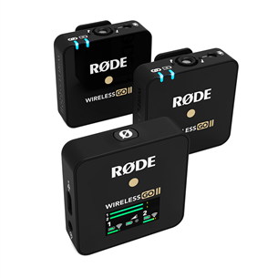 RODE Wireless GO II, 3.5 mm, USB-C, black - Wireless Microphone