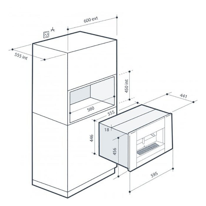 Built-in espresso machine De Dietrich