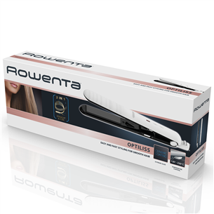 Rowenta Optiliss II, 130-230 °C, white - Hair straightener