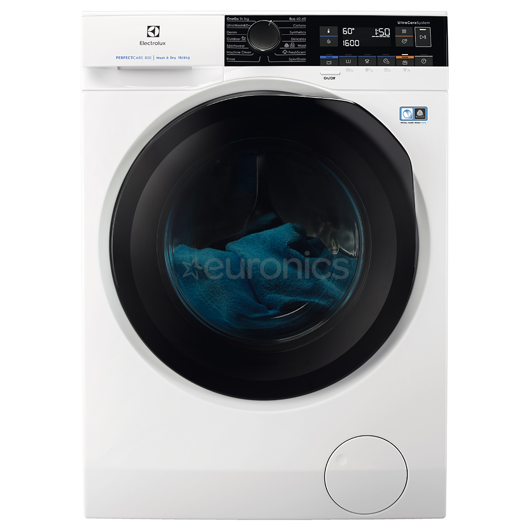 Electrolux, PerfectCare 800, 10 kg / 6 kg, depth 63.6 cm, 1600 rpm