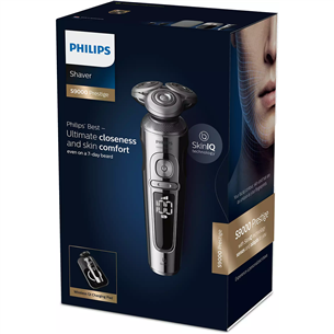 Philips Shaver S9000 Prestige Wet & Dry, черный/серебристый - Бритва