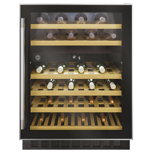 Hoover, 46 bottles, height 82 cm, black - Wine Cooler