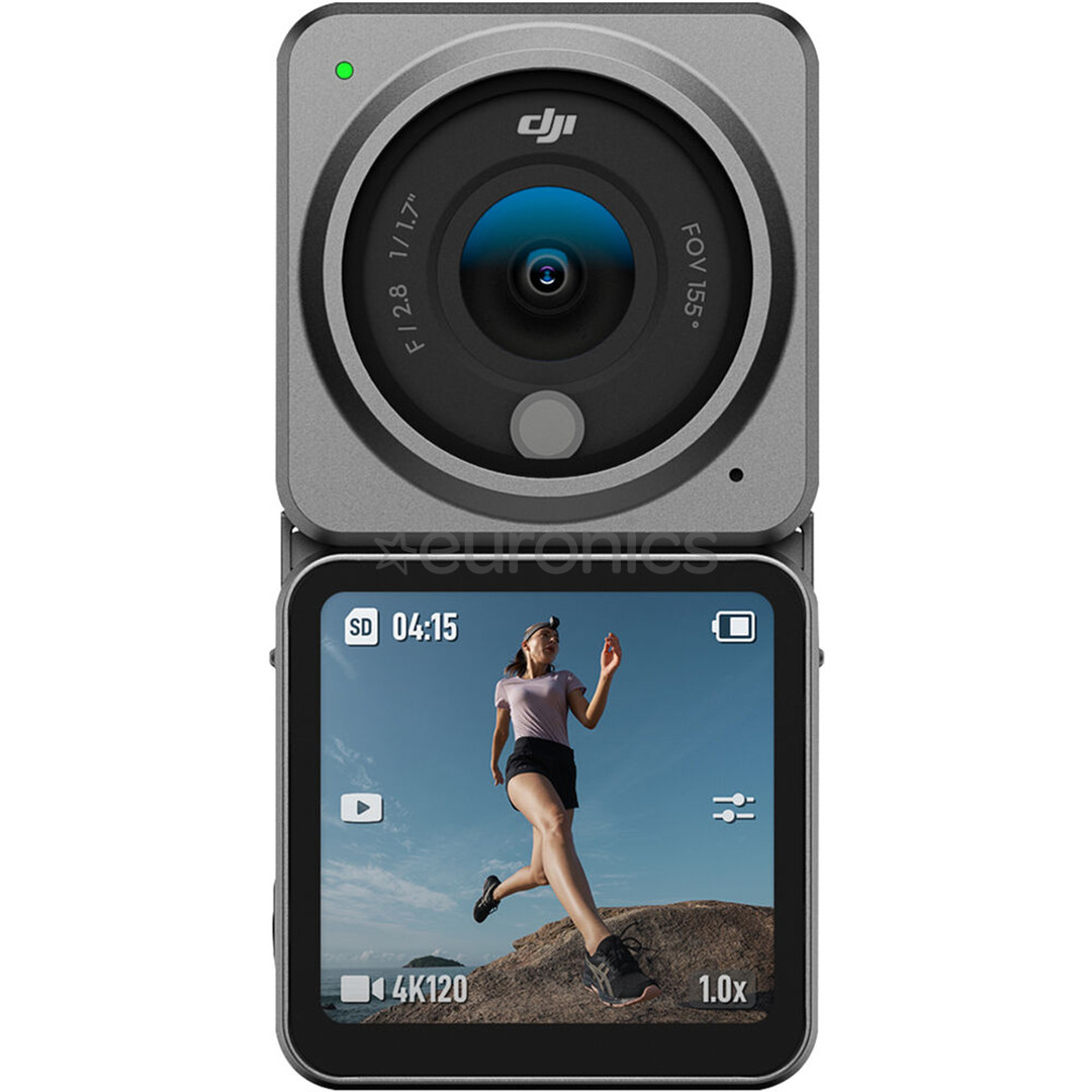 DJI Action 2 Dual screen, must - Seikluskaamera