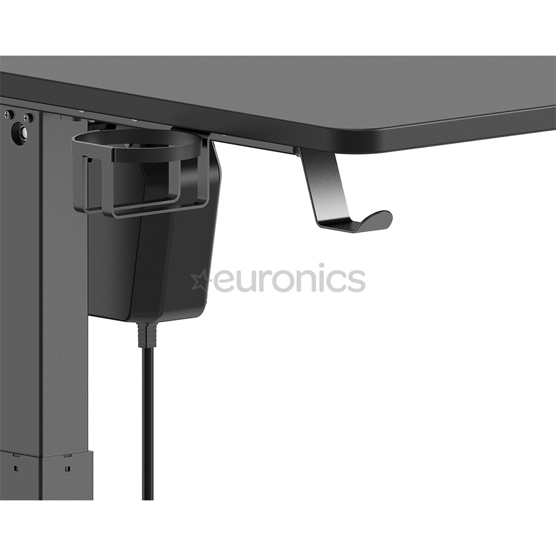 Deltaco Gaming DT410, must - Elektriliselt reguleeritav laud