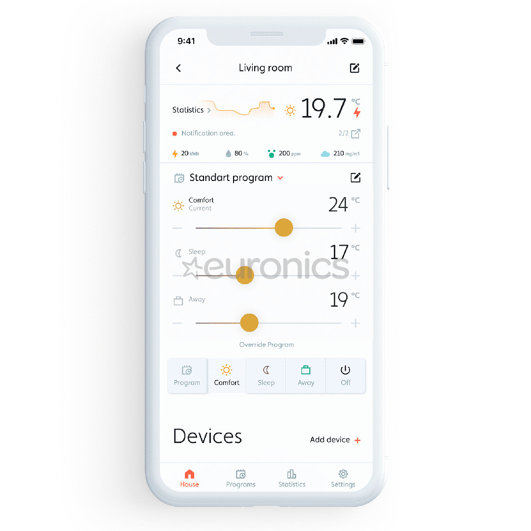Mill Gentle Air WiFi, 1500 Вт, белый - Масляный радиатор