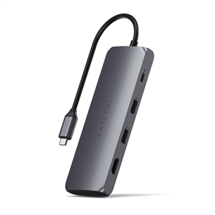 Satechi, 4 Ports, grey - USB-C Multiport Adapter ST-UCHSEM